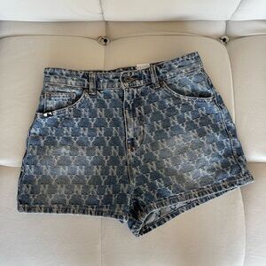 MLB Jeans Shorts size S monogram logo